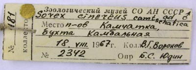 Holotype label, color image